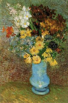 Vincent Van Gogh : Vase with Daisies and Anemones
